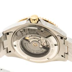 Pre Owned Bernhard H Mayer Black Stainless Steel Nauticus Royale II Men's Wristwatch 45 mm