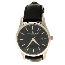 Bernhard H Mayer Black Stainless Steel Ouranos Noir Men's Wristwatch 39 mm