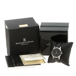 Bernhard H Mayer Black Stainless Steel Ouranos Noir Men's Wristwatch 39 mm