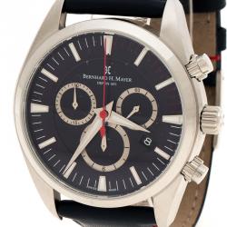 Pre Owned Bernhard H. Mayer Blue Stainless Steel Ascent Chronograph BH06/CW Men's Wristwatch 44 mm