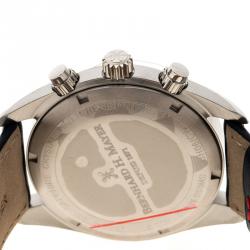 Pre Owned Bernhard H. Mayer Blue Stainless Steel Ascent Chronograph BH06/CW Men's Wristwatch 44 mm