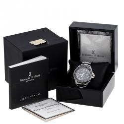 Pre Owned Bernhard H. Mayer Black Stainless Steel Nauticus Austro Limited Edition Men's Wristwatch 45 mm