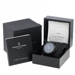 Pre Owned Bernhard H. Mayer Black Stainless Steel Victor Chronograph Men's Wristwatch 50 mm