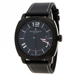 Bernhard H Mayer Black Stainless Steel IL Nero Men's Wristwatch  44 mm