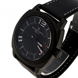 Bernhard H Mayer Black Stainless Steel IL Nero Men's Wristwatch  44 mm
