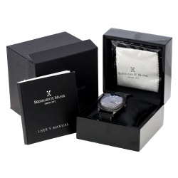 Bernhard H Mayer Black Stainless Steel IL Nero Men's Wristwatch  44 mm