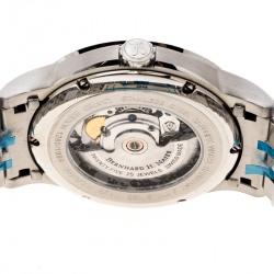 Bernhard H Mayer Silver Stainless Steel Chronos Limited Edition Men's Wristwatch 42MM