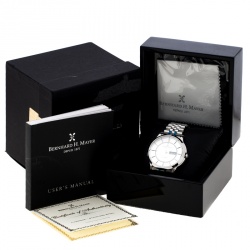 Bernhard H Mayer Silver Stainless Steel Chronos Limited Edition Men's Wristwatch 42MM