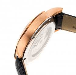Pre Owned Bernhard H Mayer Black Rose Gold PVD Plated Stainless Steel Chronos-Rose Gold Limited Edition Men's Wristwatch 42MM