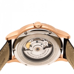 Bernhard H Mayer Black Rose Gold PVD Plated Stainless Steel Chronos-Rose Gold Limited Edition Men's Wristwatch 42MM