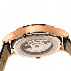 Bernhard H Mayer Black Rose Gold PVD Plated Stainless Steel Chronos-Rose Gold Limited Edition Men's Wristwatch 42MM