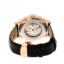 Bernhard H Mayer Black Rose Gold PVD Plated Stainless Steel Chronos-Rose Gold Limited Edition Men's Wristwatch 42MM