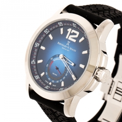 مملوكة مسبقًا Bernhard H. Mayer Blue Stainless Steel Drift Men's Wristwatch 44 mm