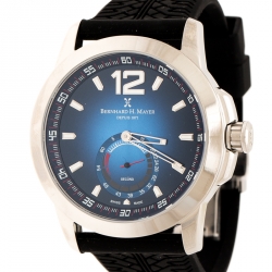 مملوكة مسبقًا Bernhard H. Mayer Blue Stainless Steel Drift Men's Wristwatch 44 mm