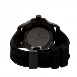 Bernhard H. Mayer Black PVD Coated Stainless Steel Drift Glider Men's Wristwatch 44 mm
