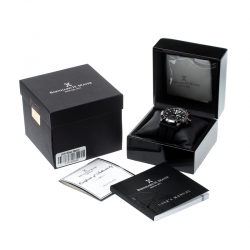 Bernhard H. Mayer Black PVD Coated Stainless Steel Drift Glider Men's Wristwatch 44 mm