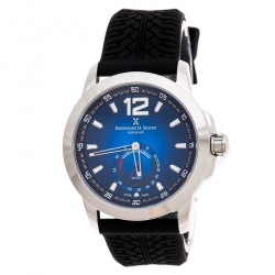 Pre Owned Bernhard H. Mayer Blue Stainless Steel Drift Men's Wristwatch 44 mm