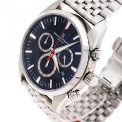 Pre Owned Bernhard H. Mayer Blue Stainless Steel Ascent Chronograph BH06/CW Men's Wristwatch 44 MM
