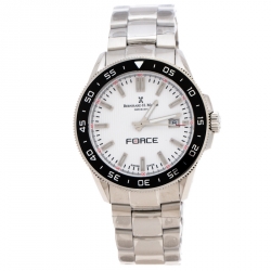Bernhard H. Mayer White Stainless Steel Force Quantum Men's Wristwatch 43 mm