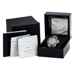 Pre Owned Bernhard H Mayer Grey Carbon Fiber Two-Tone Stainless Steel Nauticus Royale III Men's Wristwatch 45 mm