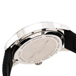 Pre Owned Bernhard H. Mayer Blue Stainless Steel Black Silicon Drift Men's Wristwatch 44 mm