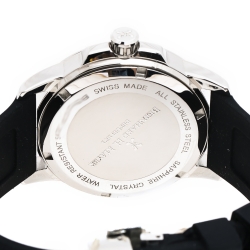 Pre Owned Bernhard H. Mayer Blue Stainless Steel Black Silicon Drift Men's Wristwatch 44 mm