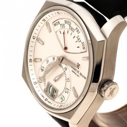 Pre Owned Bernhard H Mayer White Stainless Steel La Rétrograde Explorer Men's Wristwatch 42mm