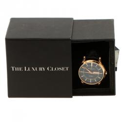 Bernhard H Mayer Black Rose Gold PVD Plated Stainless Steel Chronos-Rose Gold Limited Edition Men's Wristwatch 42MM