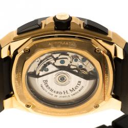 Pre Owned Bernhard H Mayer Grey Stainless Steel Exemplar Rose Gold Limited Edition Men's Wristwatch 46 mm