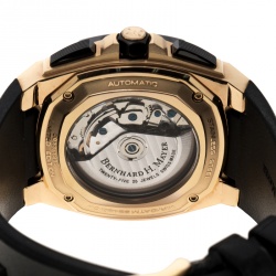 Bernhard H. Mayer Black Rose Gold Tone Exemplar Men's Wristwatch 46 mm