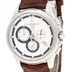 Bernhard H Mayer Depuis 1871 White Stainless Steel  Virtus Men's Wristwatch 43 mm