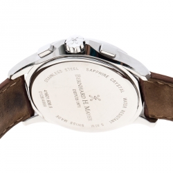 Bernhard H Mayer Depuis 1871 White Stainless Steel  Virtus Men's Wristwatch 43 mm