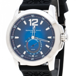 Bernhard H. Mayer Blue Stainless Steel Drift Men's Wristwatch 44 mm