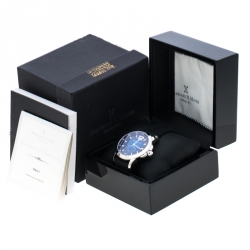 Bernhard H. Mayer Blue Stainless Steel Drift Men's Wristwatch 44 mm