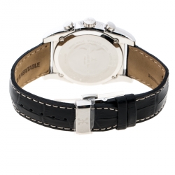 Pre Owned Bernhard H. Mayer Black Stainless Steel Chronomax Men's Wristwatch 41 mm