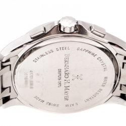 Pre Owned Bernhard H. Mayer Silver White Stainless Steel Virtus Limited Edition Men's Wristwatch 43 mm