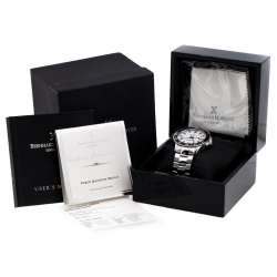 Pre Owned Bernhard H. Mayer White Stainless Steel Force Quantum Men's Wristwatch 43 mm