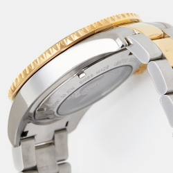 Pre Owned Bernhard H. Mayer Black Two-Tone Stainless Steel Nauticus Royale II Men's Wristwatch 45 mm