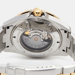 Pre Owned Bernhard H. Mayer Black Two-Tone Stainless Steel Nauticus Royale II Men's Wristwatch 45 mm