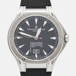 Pre Owned Bernhard H. Mayer Black Stainless Steel Rubber Le Classique UAE 50th Anniversary BH53P/CW Men's Wristwatch 42 mm