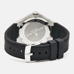 Pre Owned Bernhard H. Mayer Black Stainless Steel Rubber Le Classique UAE 50th Anniversary BH53P/CW Men's Wristwatch 42 mm