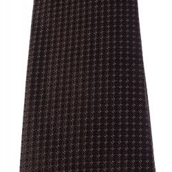 Pre Owned Boss Selection by Hugo Boss Brown Geometric Patterned Silk Tie 