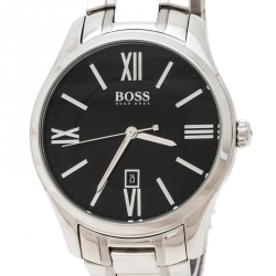Pre Owned Boss By Hugo Boss Black Stainless Steel HB.225.1.14.2679 Men's Wristwatch 43 mm