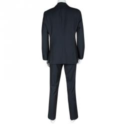 Boss by Hugo Boss Navy Blue Striped Wool The James/Sharp 2 Suit XL