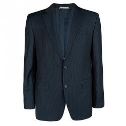 Boss by Hugo Boss Navy Blue Striped Wool The James/Sharp 2 Suit XL
