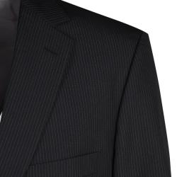 Boss by Hugo Boss Black Striped Wool Pasolini1/Movie1 Suit XL