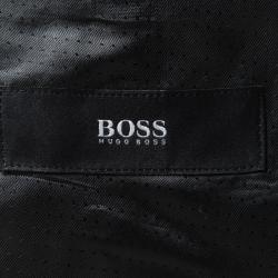 Pre Owned Boss By Hugo Boss Dark Green Wool Rod Blazer M