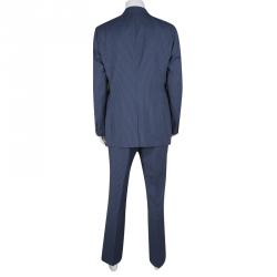 Boss By Hugo Boss Blue Striped Wool The Who/Sharp Suit XXL