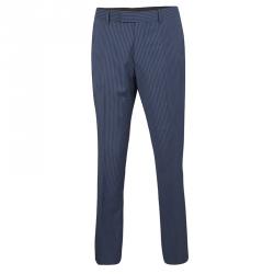 Boss By Hugo Boss Blue Striped Wool The Who/Sharp Suit XXL