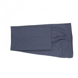 Boss By Hugo Boss Blue Striped Wool The Who/Sharp Suit XXL